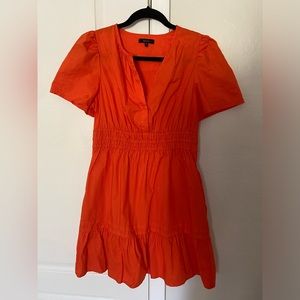 Quince Organic cotton tiered mini dress